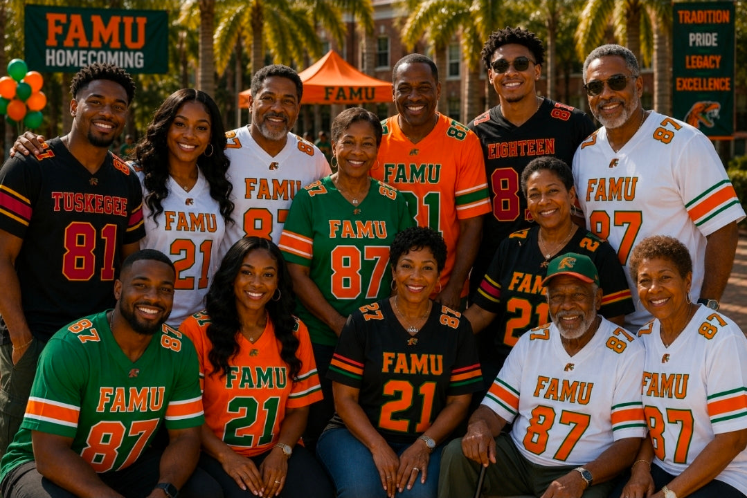 FAMU CUSTOM FAN FOOTBALL JERSEYS (PRE-ORDER)
